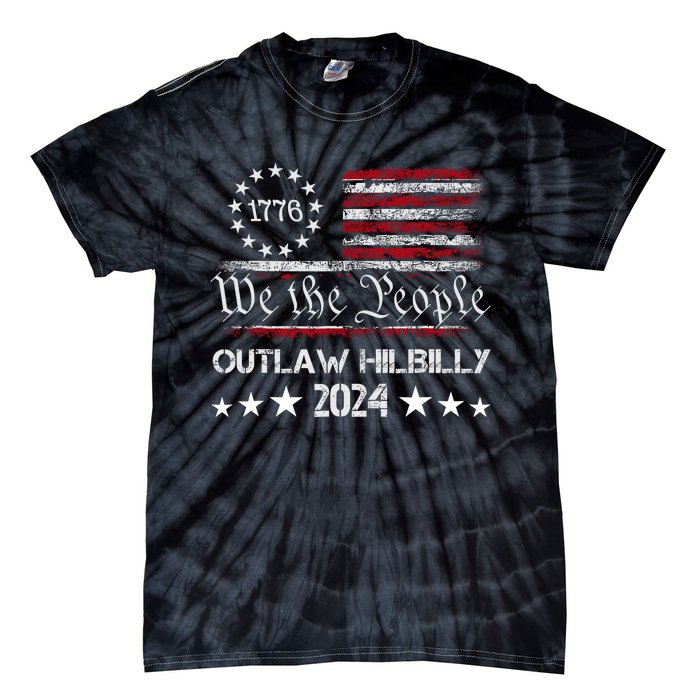 Trump Vance 2024 Funny Outlaw Hillbilly Tie-Dye T-Shirt