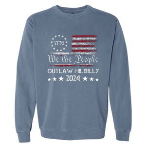 Trump Vance 2024 Funny Outlaw Hillbilly Garment-Dyed Sweatshirt