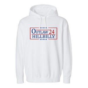 Trump Vance 2024 Funny Outlaw Hillbilly Garment-Dyed Fleece Hoodie