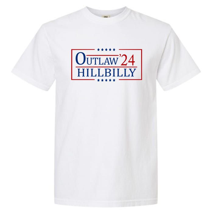 Trump Vance 2024 Funny Outlaw Hillbilly Garment-Dyed Heavyweight T-Shirt