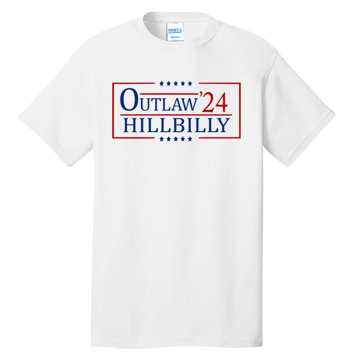 Trump Vance 2024 Funny Outlaw Hillbilly Tall T-Shirt