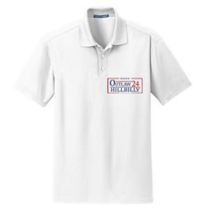 Trump Vance 2024 Funny Outlaw Hillbilly Dry Zone Grid Polo