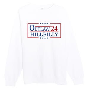 Trump Vance 2024 Funny Outlaw Hillbilly Premium Crewneck Sweatshirt