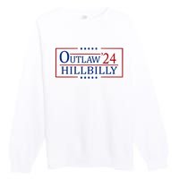 Trump Vance 2024 Funny Outlaw Hillbilly Premium Crewneck Sweatshirt