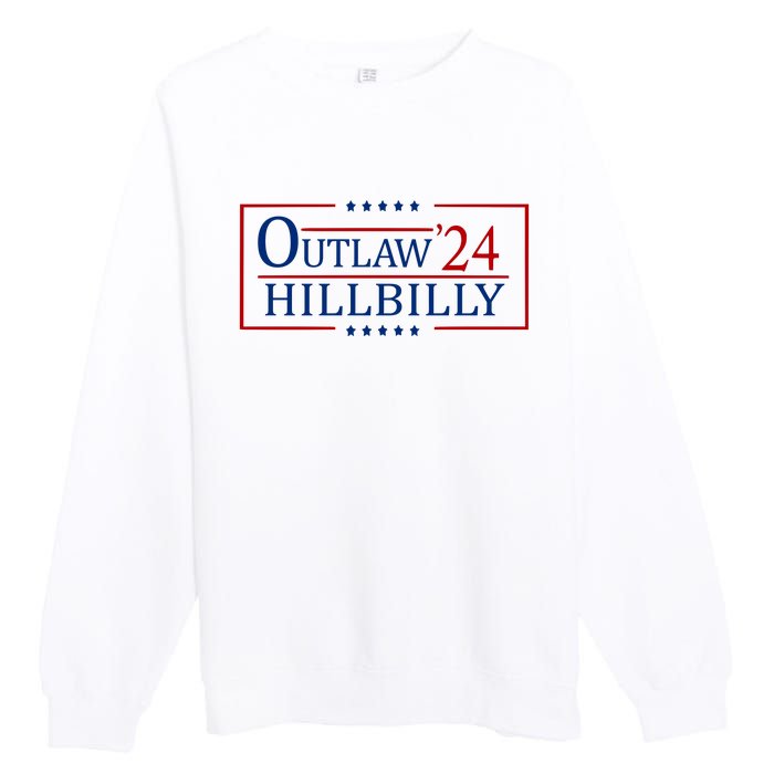 Trump Vance 2024 Funny Outlaw Hillbilly Premium Crewneck Sweatshirt