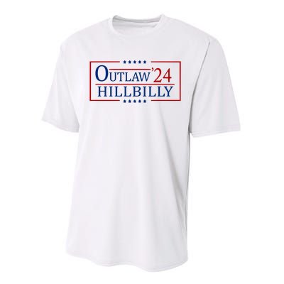 Trump Vance 2024 Funny Outlaw Hillbilly Performance Sprint T-Shirt