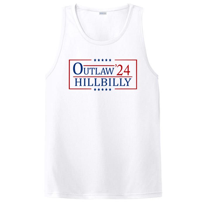 Trump Vance 2024 Funny Outlaw Hillbilly PosiCharge Competitor Tank