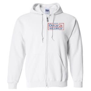 Trump Vance 2024 Funny Outlaw Hillbilly Full Zip Hoodie