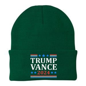 Trump Vance 2024 For President Vp Usa Election Patriotic Knit Cap Winter Beanie