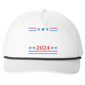 Trump Vance 2024 For President Vp Usa Election Patriotic Snapback Five-Panel Rope Hat