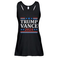 Trump Vance 2024 For President Vp Usa Election Patriotic Ladies Essential Flowy Tank