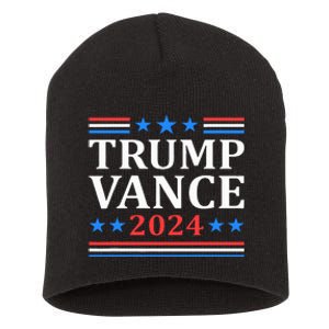 Trump Vance 2024 For President Vp Usa Election Patriotic Short Acrylic Beanie