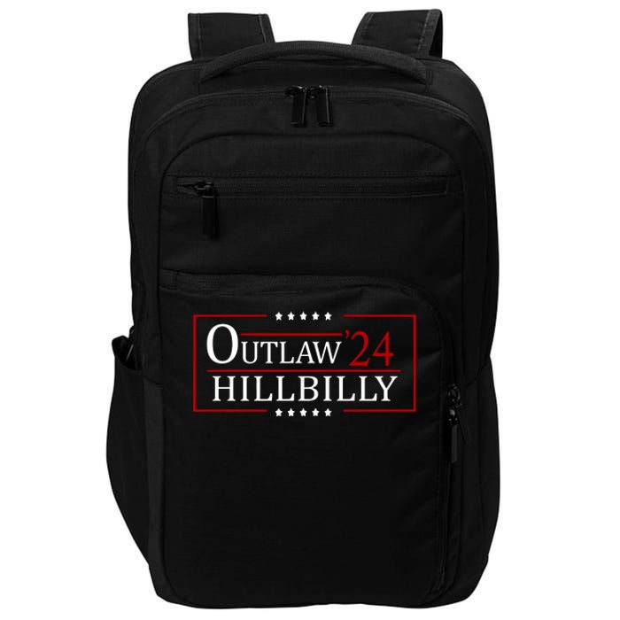 Trump Vance 2024 Funny Outlaw Hillbilly Impact Tech Backpack