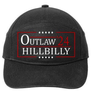 Trump Vance 2024 Funny Outlaw Hillbilly 7-Panel Snapback Hat