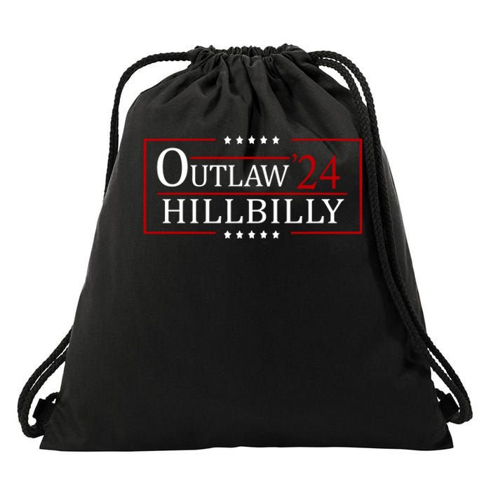 Trump Vance 2024 Funny Outlaw Hillbilly Drawstring Bag