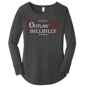 Trump Vance 2024 Funny Outlaw Hillbilly Women's Perfect Tri Tunic Long Sleeve Shirt