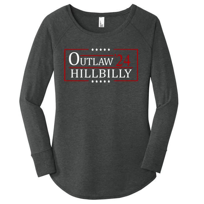 Trump Vance 2024 Funny Outlaw Hillbilly Women's Perfect Tri Tunic Long Sleeve Shirt