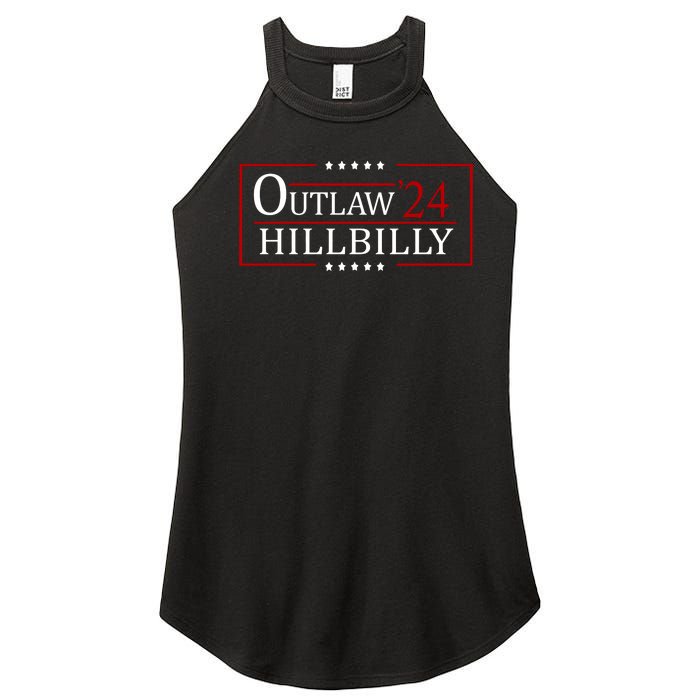 Trump Vance 2024 Funny Outlaw Hillbilly Women's Perfect Tri Rocker Tank