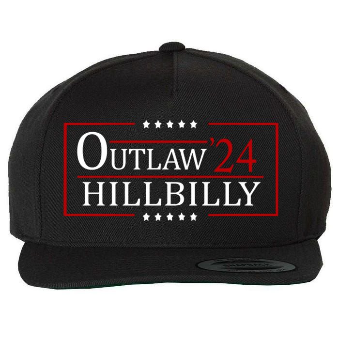 Trump Vance 2024 Funny Outlaw Hillbilly Wool Snapback Cap