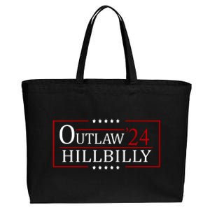 Trump Vance 2024 Funny Outlaw Hillbilly Cotton Canvas Jumbo Tote