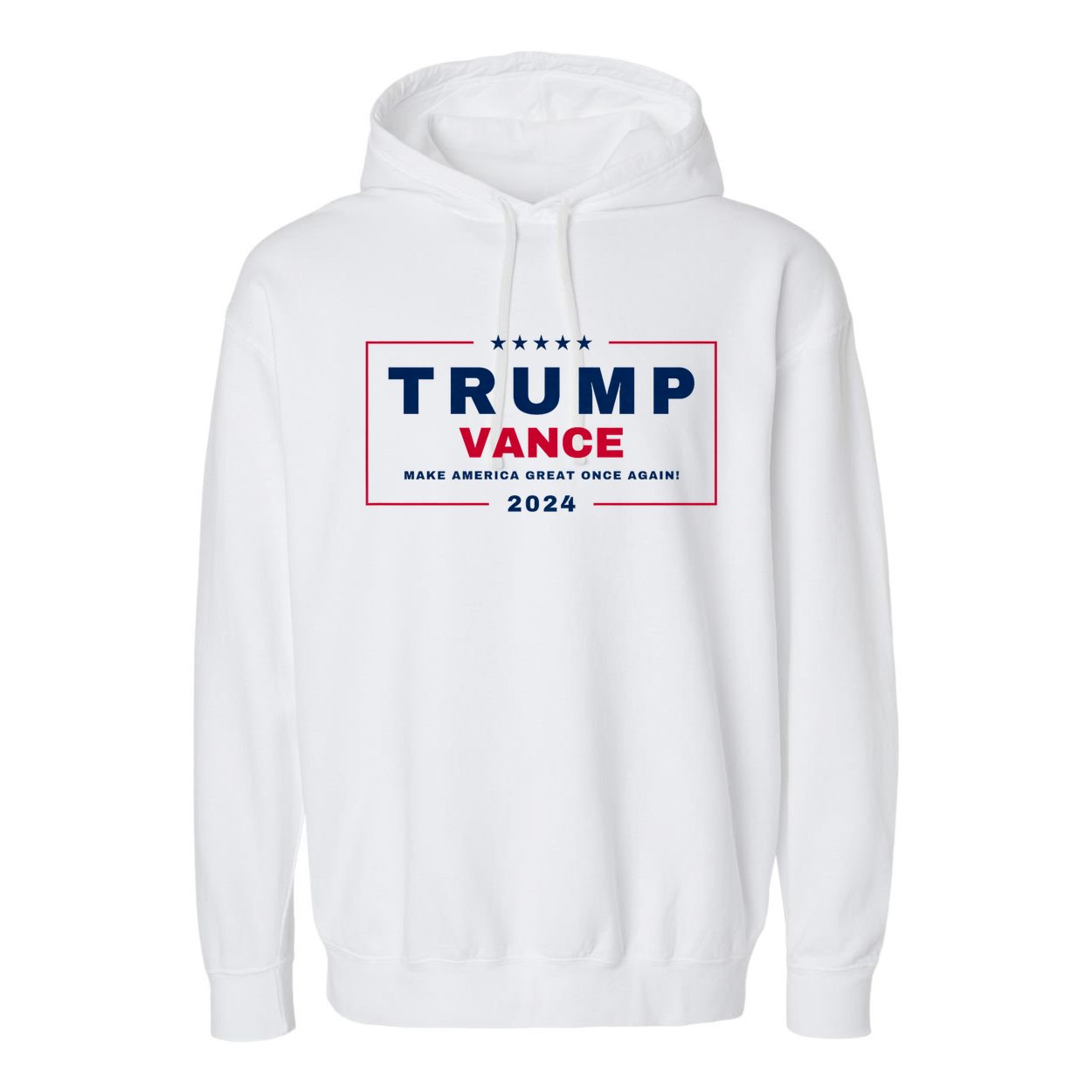 Trump Vance 2024 Trump Jd Vance Vp Make America Great Once Again! Maga 2024 Garment-Dyed Fleece Hoodie