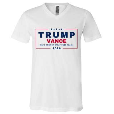 Trump Vance 2024 Trump Jd Vance Vp Make America Great Once Again! Maga 2024 V-Neck T-Shirt