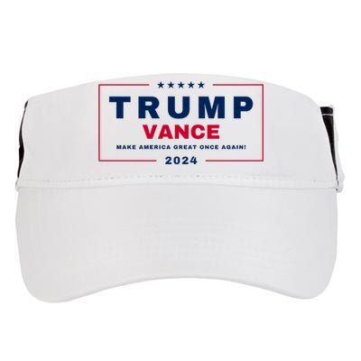 Trump Vance 2024 Trump Jd Vance Vp Make America Great Once Again! Maga 2024 Adult Drive Performance Visor