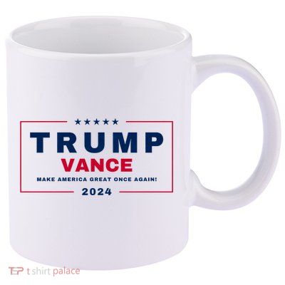 Trump Vance 2024 Trump Jd Vance Vp Make America Great Once Again! Maga 2024 11oz C Handle Ceramic Mug