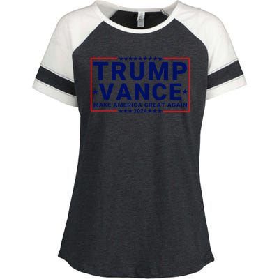 Trump Vance 2024 Republican Vp Presidential Election Trumpvance 2024 Trump 2024 Enza Ladies Jersey Colorblock Tee