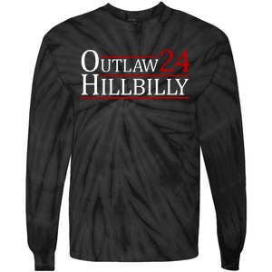 Trump Vance 2024 Funny Outlaw Hillbilly Tie-Dye Long Sleeve Shirt