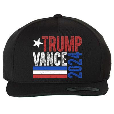 Trump Vance 2024 Vintage Election Wool Snapback Cap
