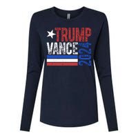 Trump Vance 2024 Vintage Election Womens Cotton Relaxed Long Sleeve T-Shirt