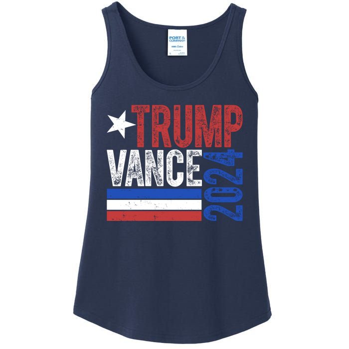 Trump Vance 2024 Vintage Election Ladies Essential Tank