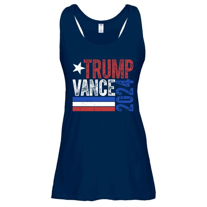 Trump Vance 2024 Vintage Election Ladies Essential Flowy Tank