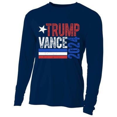 Trump Vance 2024 Vintage Election Cooling Performance Long Sleeve Crew