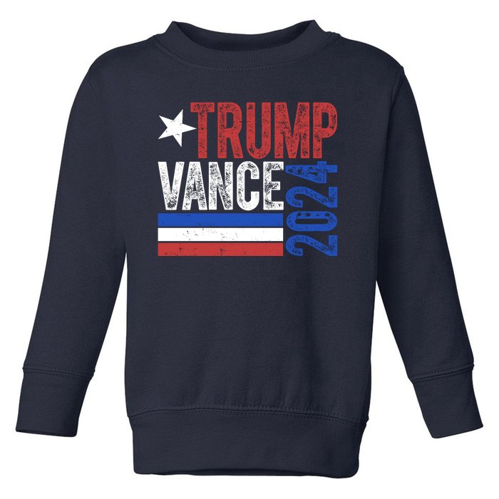 Trump Vance 2024 Vintage Election Toddler Sweatshirt