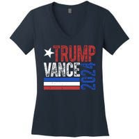 Trump Vance 2024 Vintage Election Women's V-Neck T-Shirt