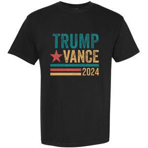 Trump Vance 2024 Retro Stripe Trump Jd Vance Garment-Dyed Heavyweight T-Shirt