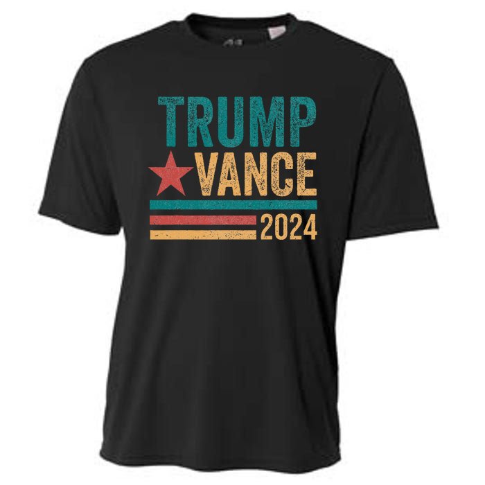 Trump Vance 2024 Retro Stripe Trump Jd Vance Cooling Performance Crew T-Shirt