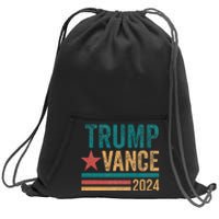 Trump Vance 2024 Retro Stripe Trump Jd Vance Sweatshirt Cinch Pack Bag