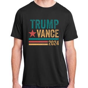 Trump Vance 2024 Retro Stripe Trump Jd Vance Adult ChromaSoft Performance T-Shirt