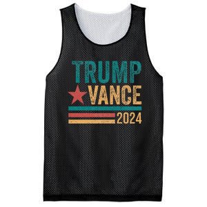 Trump Vance 2024 Retro Stripe Trump Jd Vance Mesh Reversible Basketball Jersey Tank