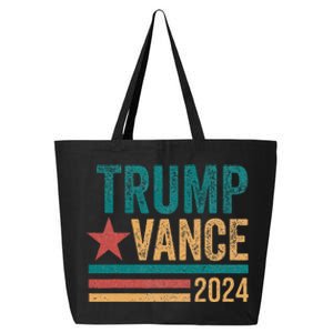 Trump Vance 2024 Retro Stripe Trump Jd Vance 25L Jumbo Tote