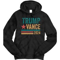 Trump Vance 2024 Retro Stripe Trump Jd Vance Tie Dye Hoodie