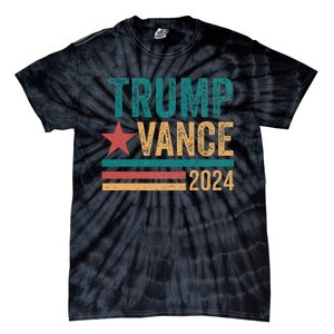 Trump Vance 2024 Retro Stripe Trump Jd Vance Tie-Dye T-Shirt