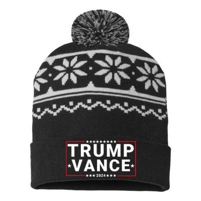 Trump Vance 2024 Republican Vp Presidential Election Trump 2024 Trumpvance 2024 USA-Made Snowflake Beanie