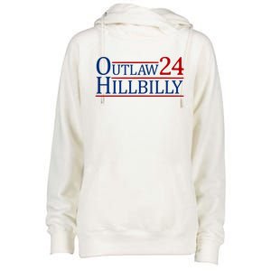 Trump Vance 2024 Funny Outlaw Hillbilly Womens Funnel Neck Pullover Hood