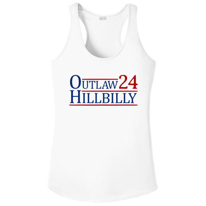 Trump Vance 2024 Funny Outlaw Hillbilly Ladies PosiCharge Competitor Racerback Tank