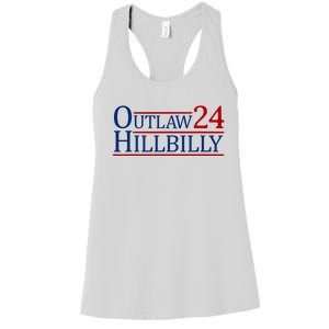 Trump Vance 2024 Funny Outlaw Hillbilly Women's Racerback Tank