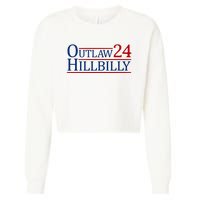 Trump Vance 2024 Funny Outlaw Hillbilly Cropped Pullover Crew